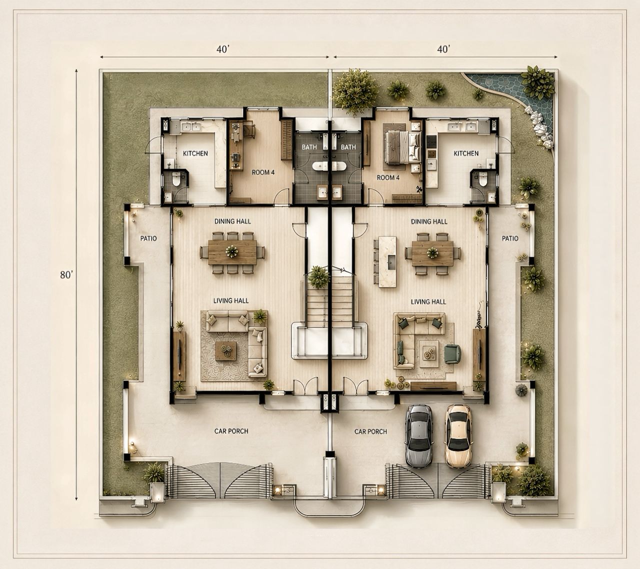 BungalowDees Ipoh Floor Plan